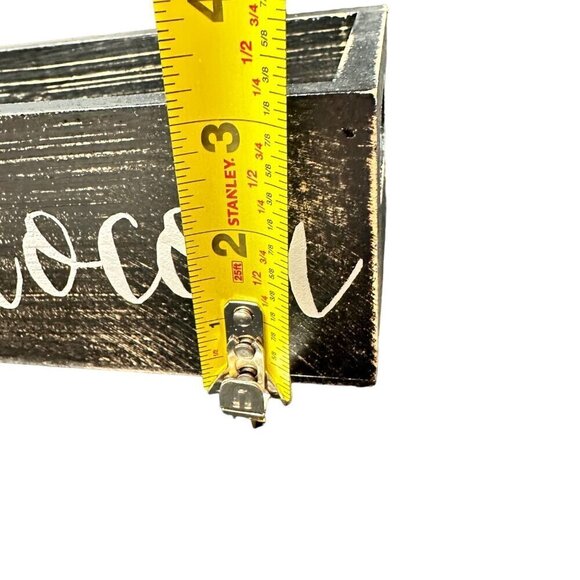 Hot Cocoa Chocolate Bar Box Storage Christmas Table Tray Decor Wood Holiday 10in - Picture 13 of 14